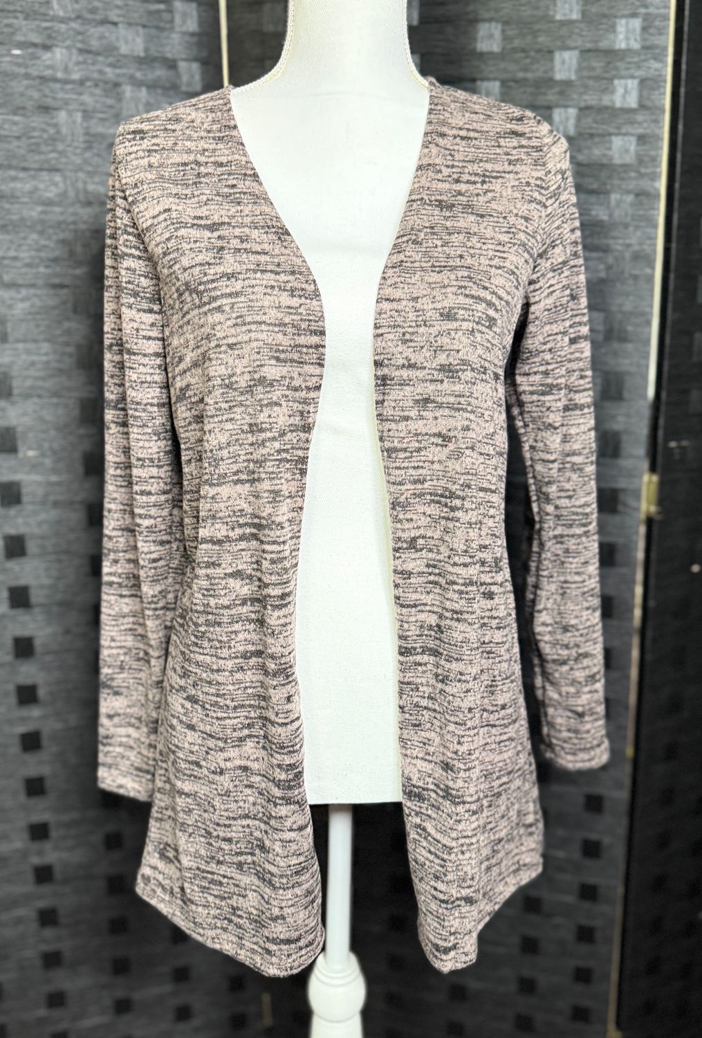 (Medium) AP Open Sweater Brown/Gry