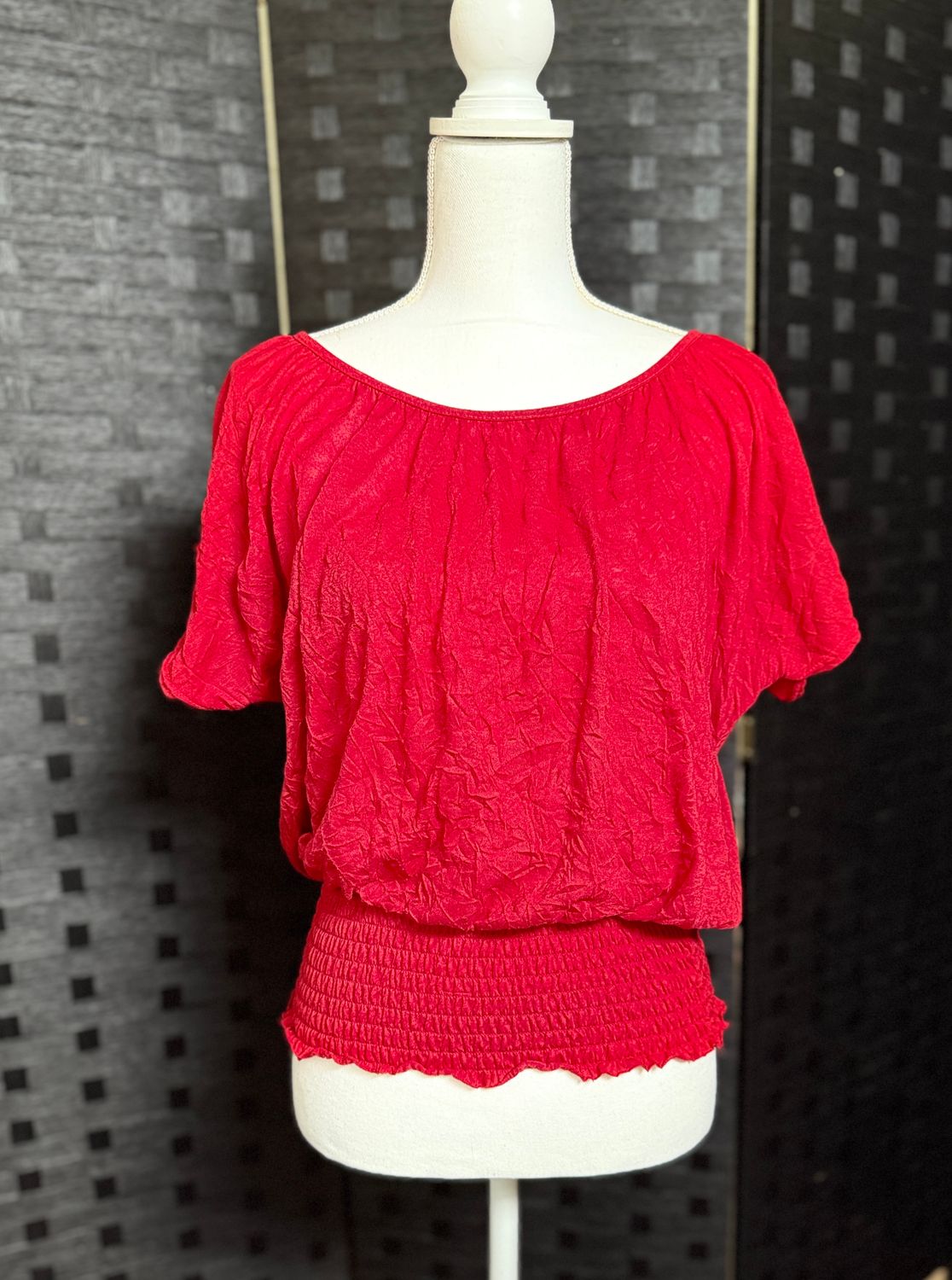 (Medium) AP Cherry Red Top