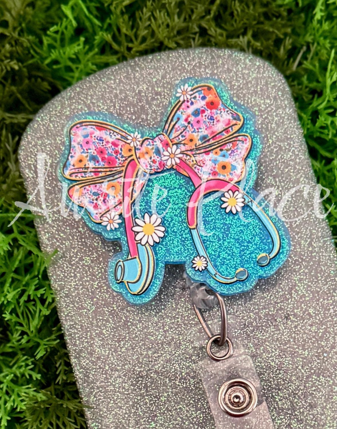 Floral Stethoscope Bow