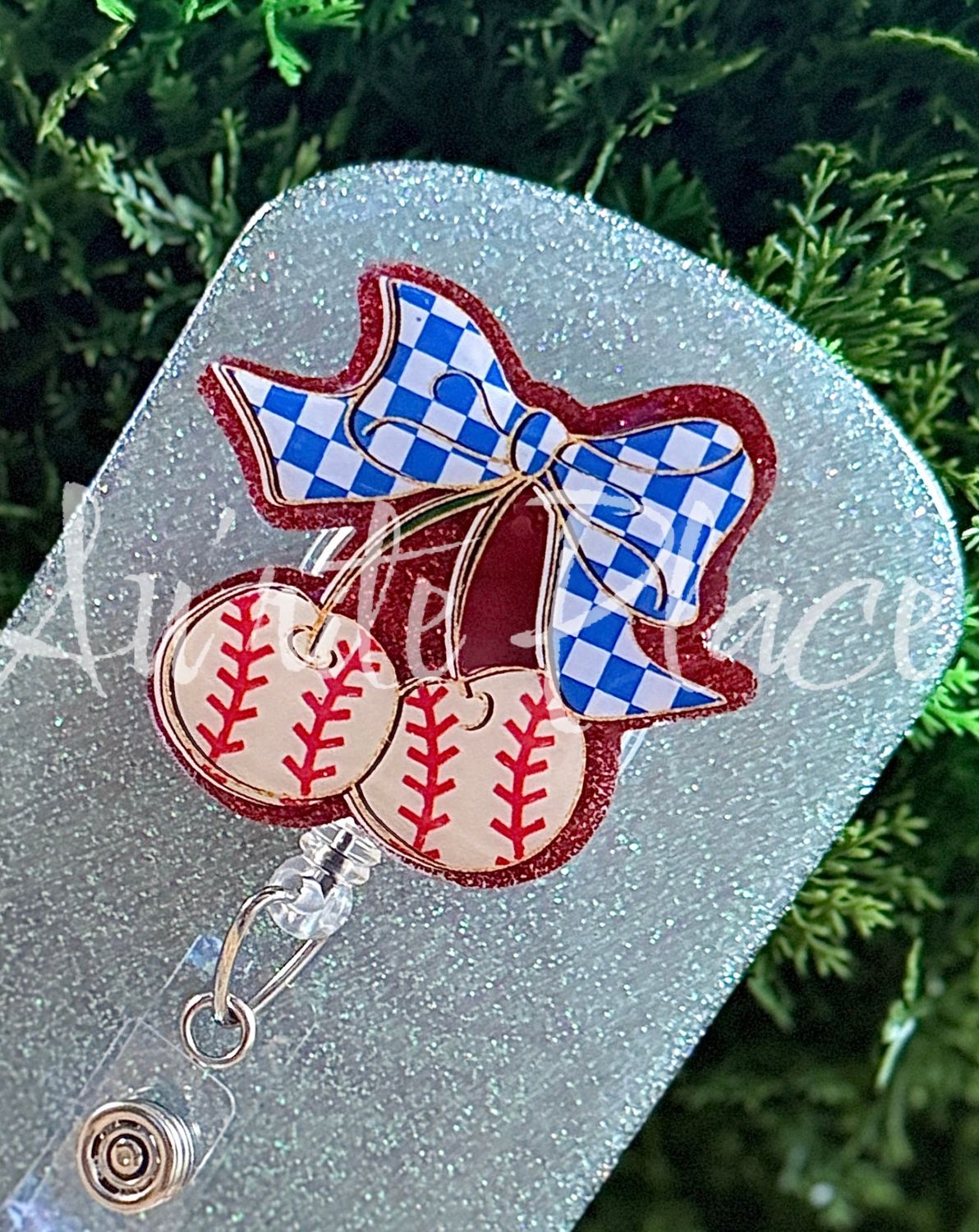 Baseball Cherry Bow