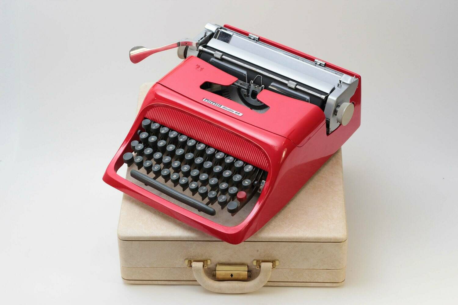 Olivetti Studio 44 Red Typewriter