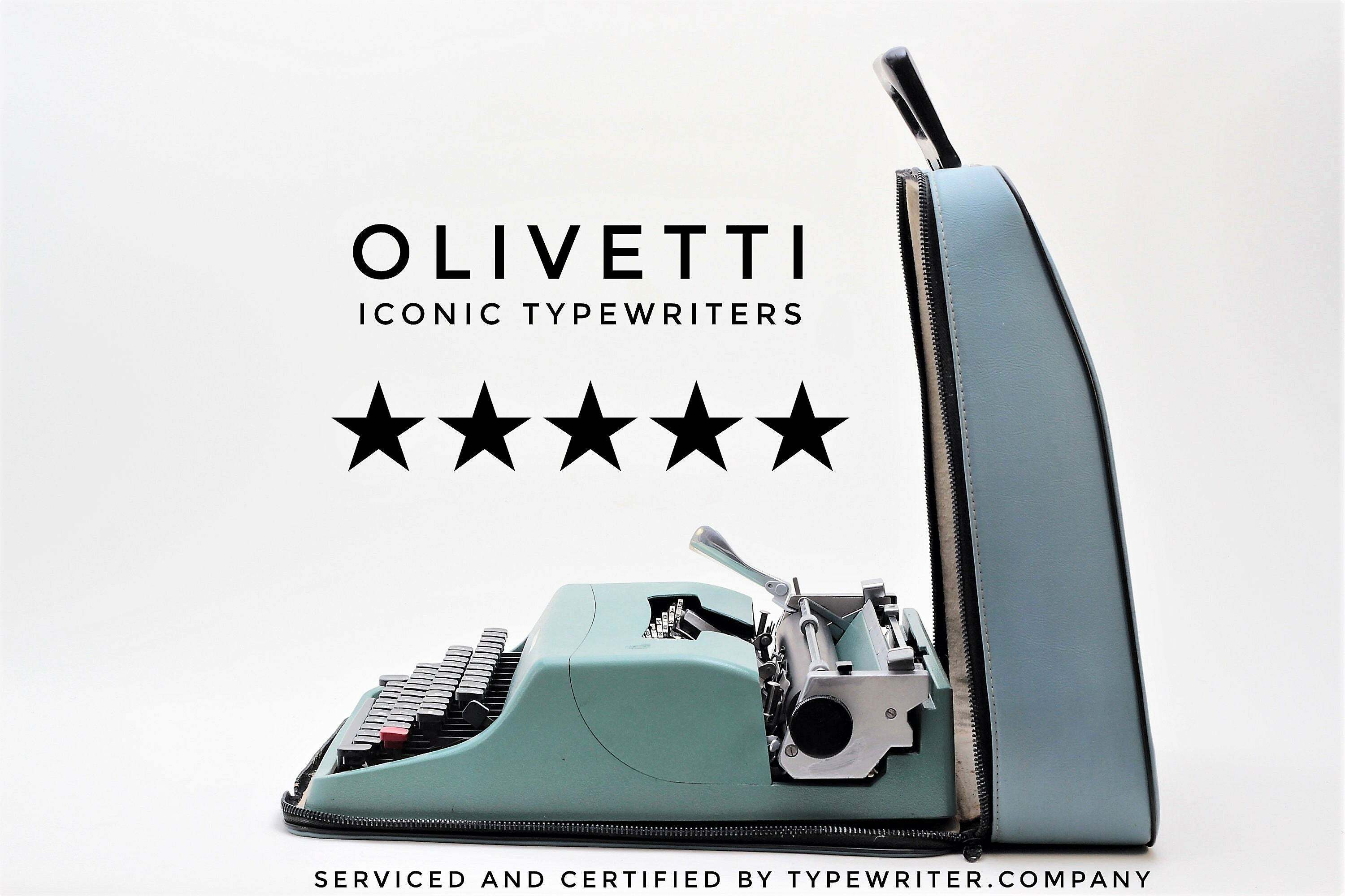 OLIVETTI ICO  MP1 perfectly working vintage typewriter gift for a writer Professionally Serviced