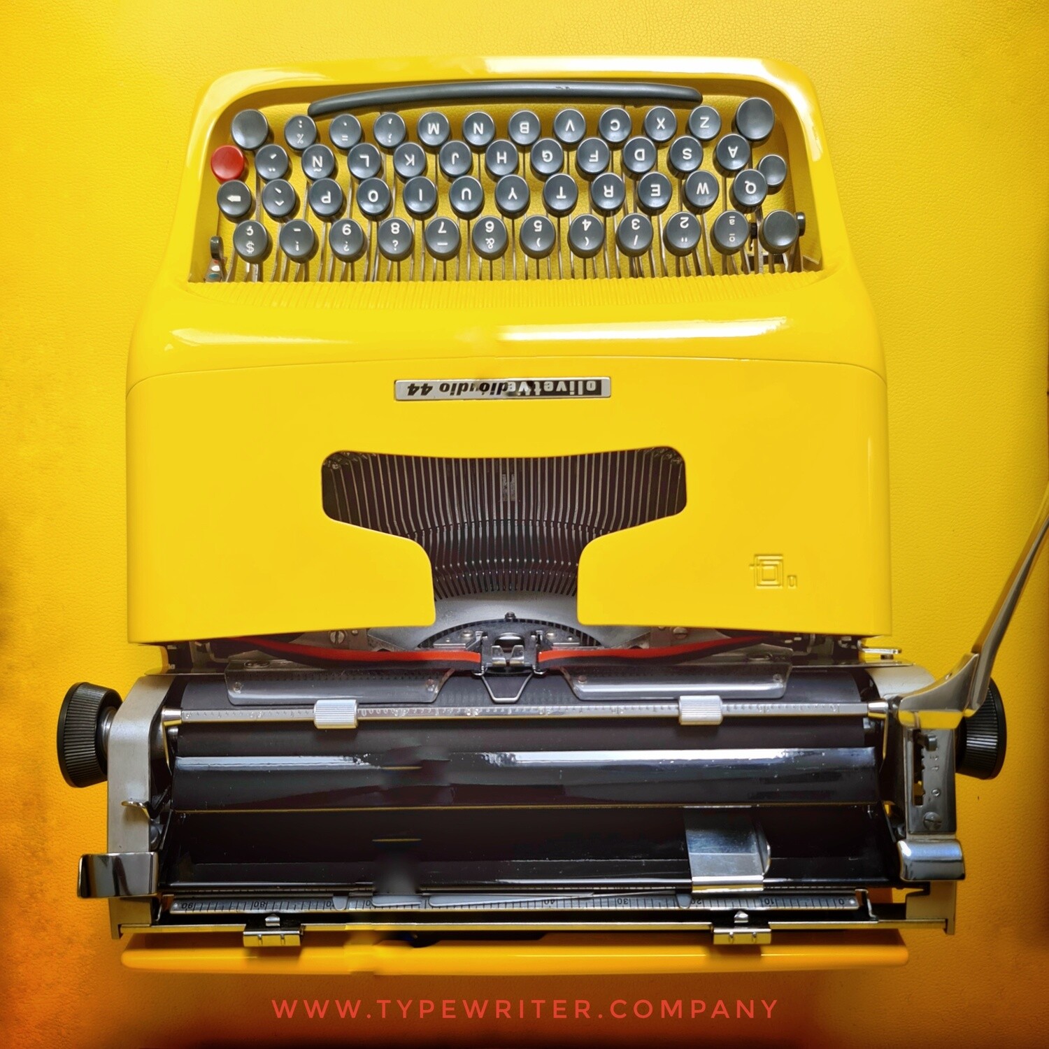 Exclusive Olivetti Studio 44 Yellow Typewriter
