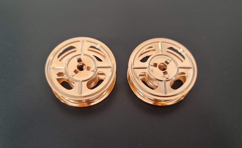 Universal 24K Gold-Plated Metal Spools for Ribbons