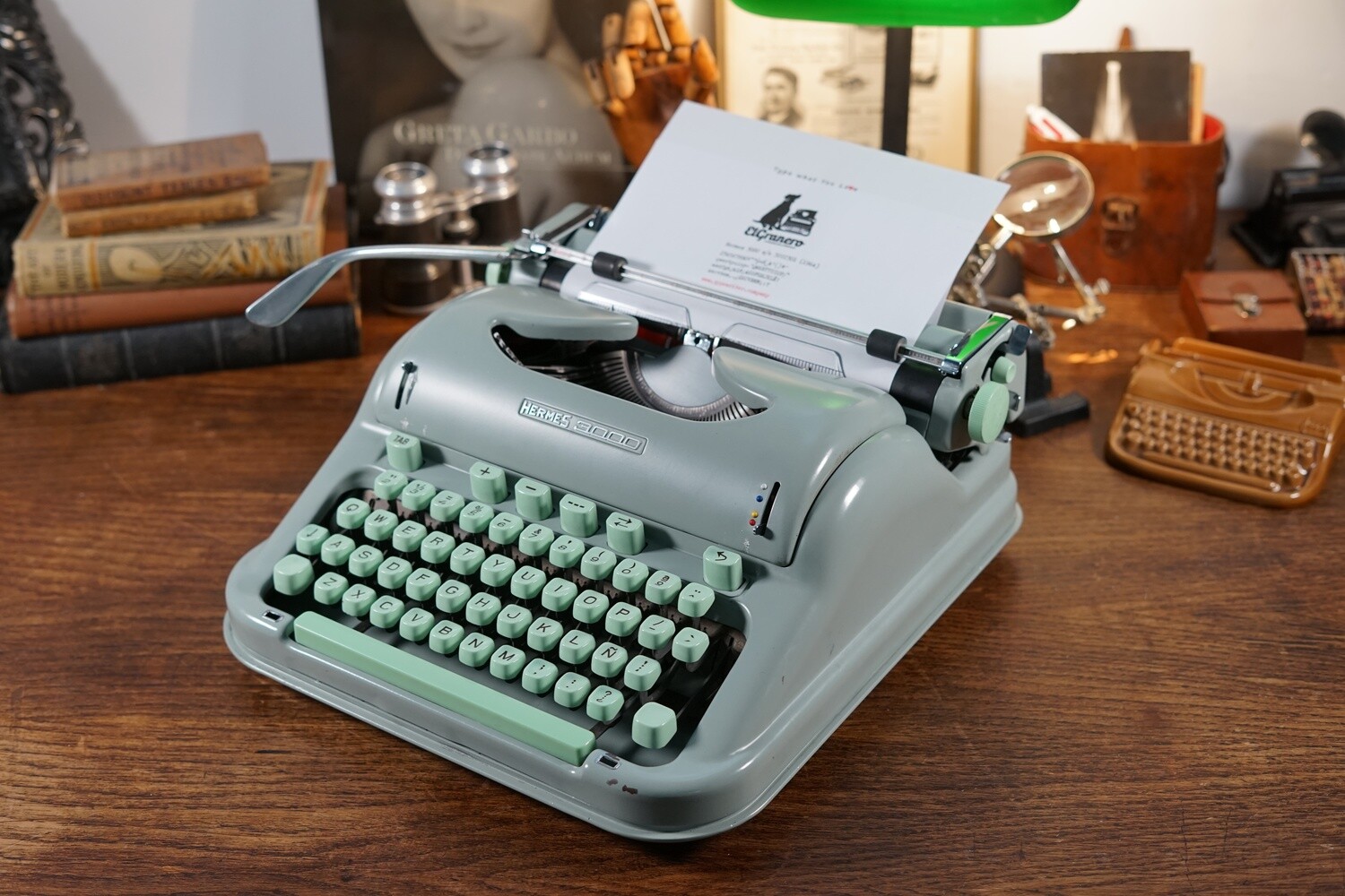 Iconic Hermes 3000 typewriter QWERTY 12cpi Elite font working