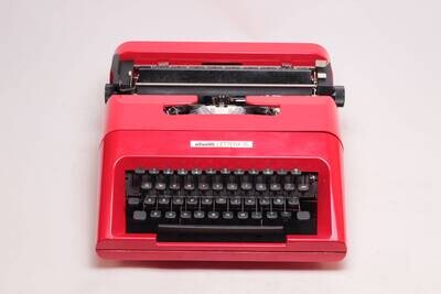Limited Edition Olivetti Lettera 35 Red Typewriter, Vintage, Mint Condition, Manual Portable, Professionally Serviced by Typewriter.Company
