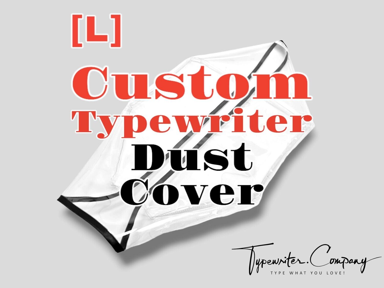CUSTOM Large Dust Cover, Transparent Vinyl PVC for Vintage Typewriter