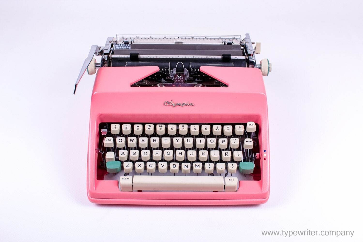 Olympia SM Pink, The Best Working Typewriter, Vintage Manual , Professionally Serviced by Typewriter.Company