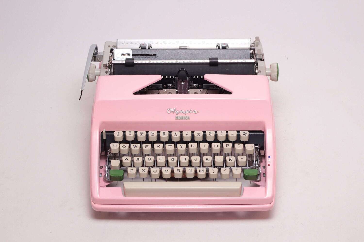 Limited Edition Olympia SM9 Pink Typewriter, Vintage, Mint Condition, Manual Portable, Professionally Serviced by Typewriter.Company