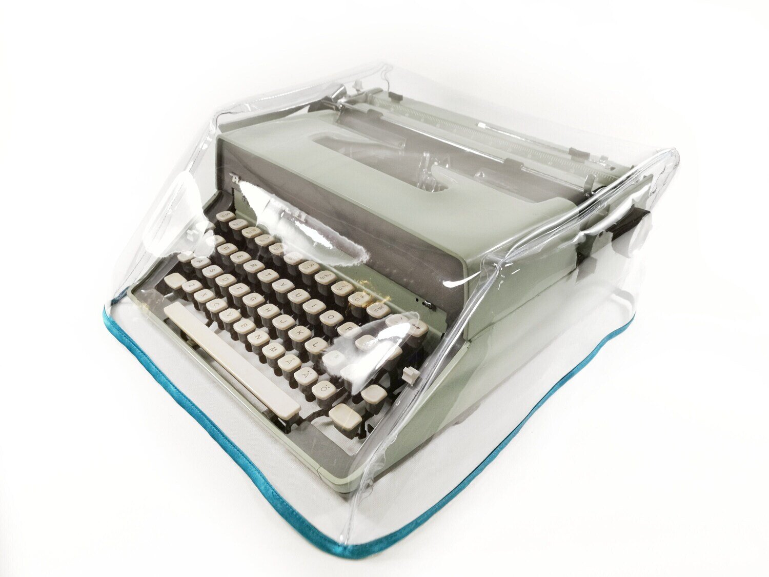 MEDIUM Transparent Dust Cover, Vinyl PVC for M size Manual Typewriter Remington 11