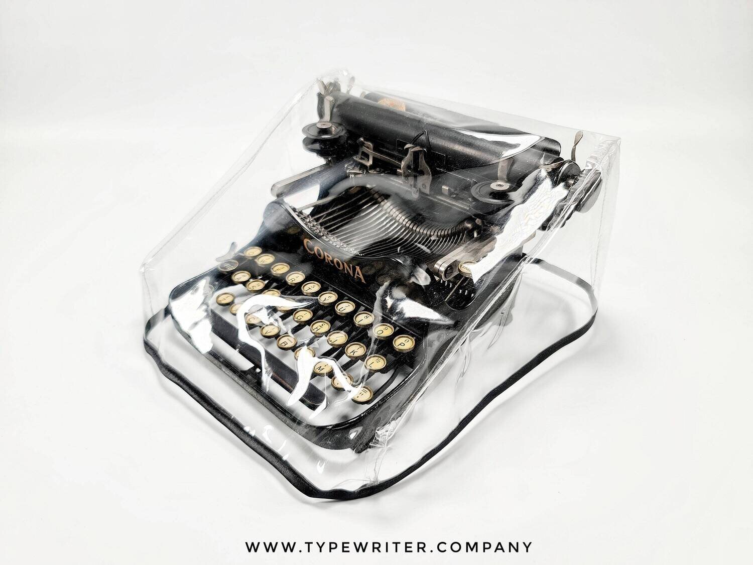 RESERVED XS Transparent Dust Cover for Underwood 3- Bank Typewriter