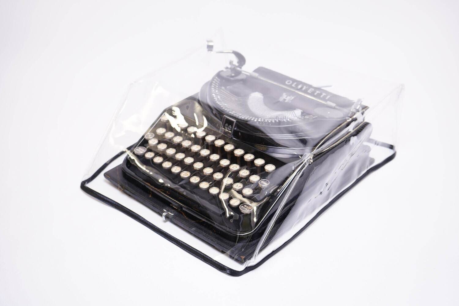 MEDIUM Transparent Dust Cover, Vinyl PVC for M size Manual Typewriter Olivetti Ico MP1, Medium Size Typewriter, Dust Cover