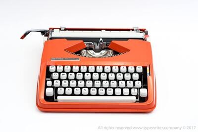 Hermes Baby Orange - Original - Perfectly Working Typewriter - Professionally Serviced by Typewriter.Company