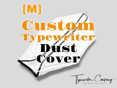 CUSTOM - M size -Medium Dust Cover, Transparent Vinyl PVC or Fabric, for Portable Manual Vintage Typewriter