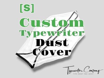 CUSTOM - S size - Small Dust Cover, Transparent Vinyl PVC or Fabric, for Portable Manual Vintage Typewriter