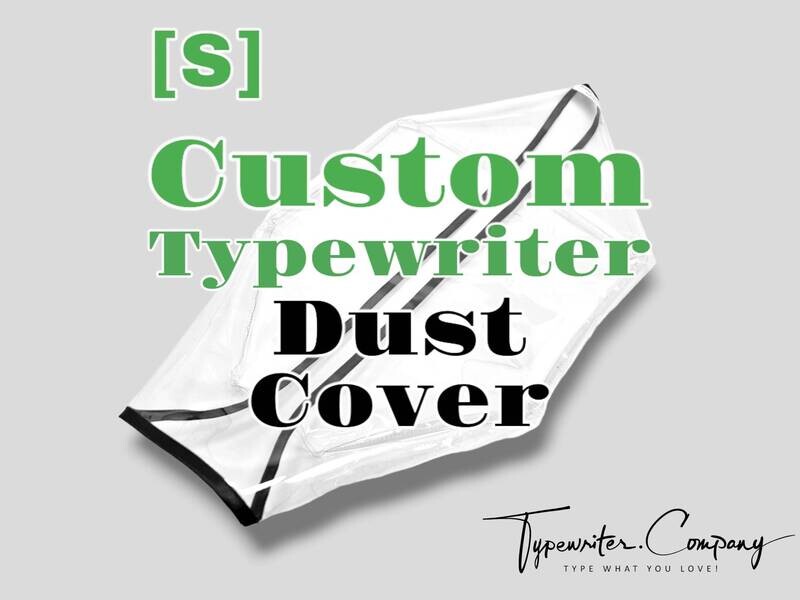 CUSTOM - S size - Small Dust Cover, Transparent Vinyl PVC or Fabric, for Portable Manual Vintage Typewriter