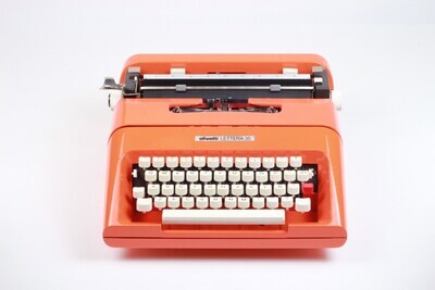 Olivetti Lettera 35 Orange Typewriter, Vintage, Mint Condition, Manual Portable, Professionally Serviced by Typewriter.Company