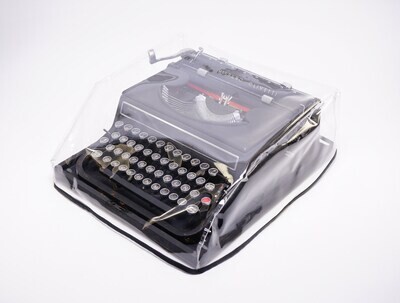 MEDIUM Transparent Dust Cover, Vinyl PVC for M size Manual Typewriter Olivetti Studio 46/42