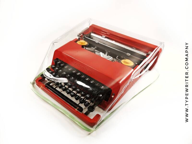 MEDIUM Transparent Dust Cover for Olivetti Valentine Typewriter