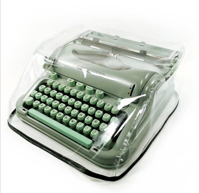 MEDIUM Transparent Dust Cover, Vinyl PVC for M size Manual Typewriter Hermes 3000, 2000, Hermes Media3