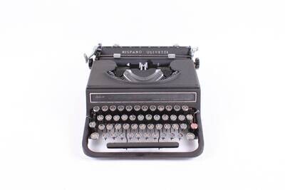 Olivetti Studio 46 (42) Black Typewriter, Vintage, Manual Portable, Professionally Serviced by Typewriter.Company