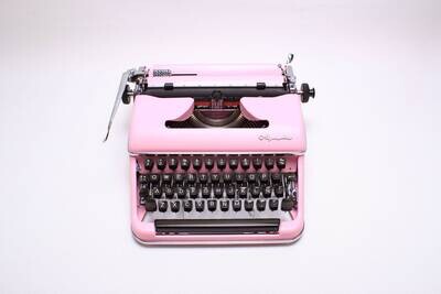 Olympia SM3 Flamingo Pink Typewriter, Vintage, Mint Condition, Manual Portable, Professionally Serviced by Typewriter.Company