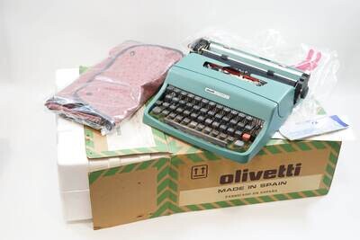 Extremely Rare! Just Unboxed Olivetti Lettera 32 Typewriter Mint Condition. Authenticity Certificate by Typewriter.Company