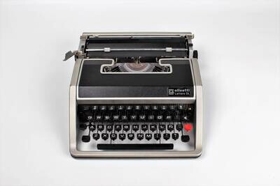 Olivetti Lettera DL/Lettera 33 Black Typewriter, Vintage, Manual Portable, Professionally Serviced by Typewriter.Company