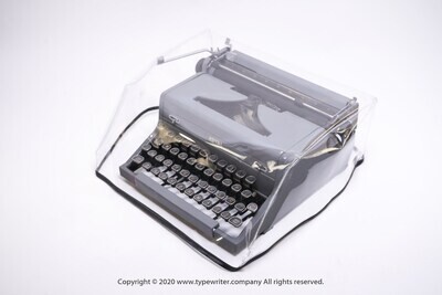 MEDIUM Transparent Dust Cover, Vinyl PVC for M size Manual Typewriter Royal Arrow, "O", "A", Quiet de Luxe, Junior