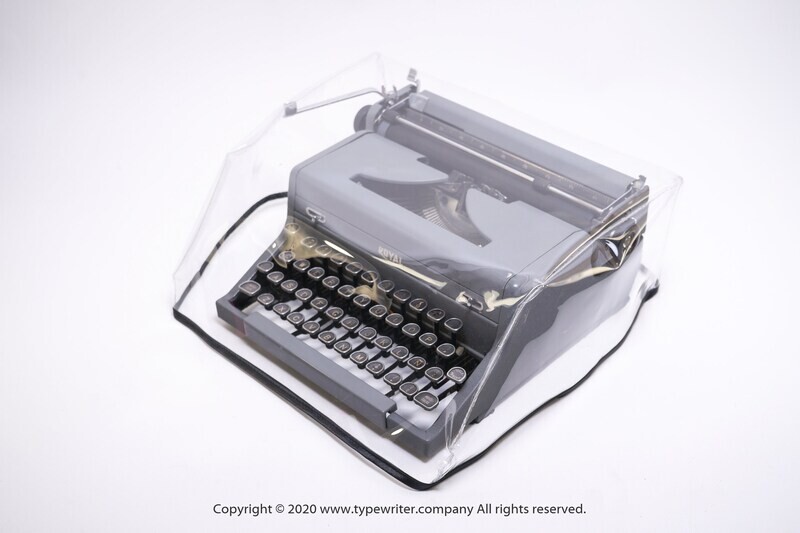 MEDIUM Transparent Dust Cover, Vinyl PVC for M size Manual Typewriter Royal Arrow, &quot;O&quot;, &quot;A&quot;, Quiet de Luxe, Junior