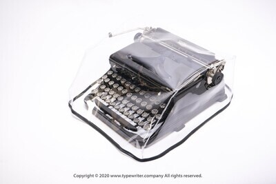 MEDIUM Transparent Dust Cover, Vinyl PVC for M size Manual Typewriter Royal "O", Arrow, "A", Quiet de Luxe, Junior