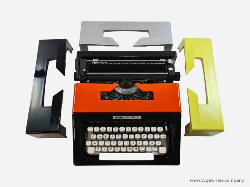 Olivetti Lettera 25 Custom Color Typewriter, Vintage, Mint Condition, Manual Portable, Professionally Serviced by Typewriter.Company