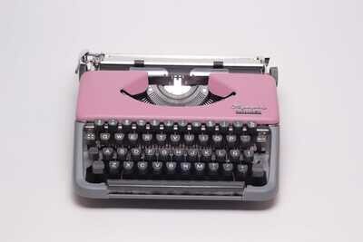 Olympia Splendid 33 Lila/Violet Typewriter, Vintage, Mint Condition, Manual Portable, Professionally Serviced by Typewriter.Company