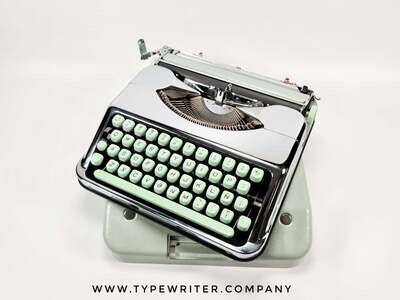 Manual Limited Hermes Baby Chrome Plated Silver Vintage Typewriter - Serviced