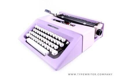 Olivetti Lettera 25 Lilac Manual Typewriter, Professionally Serviced