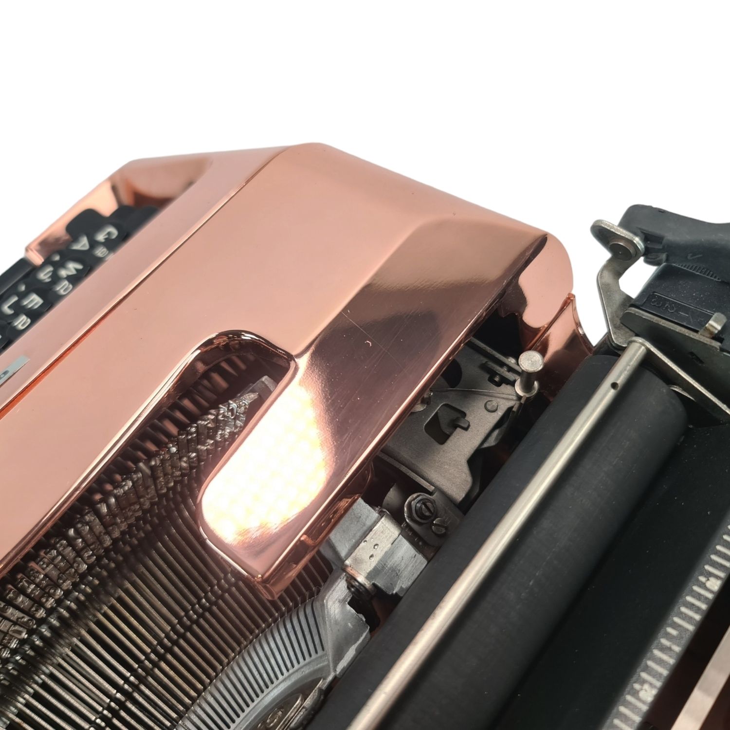 Olivetti Lettera 35, Copper-Plated Manual Vintage Typewriter, Refurbished