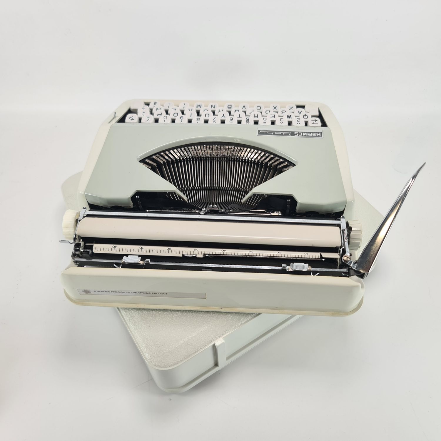 Hermes Baby Grey Manual Typewriter, Vintage, Professionally Serviced