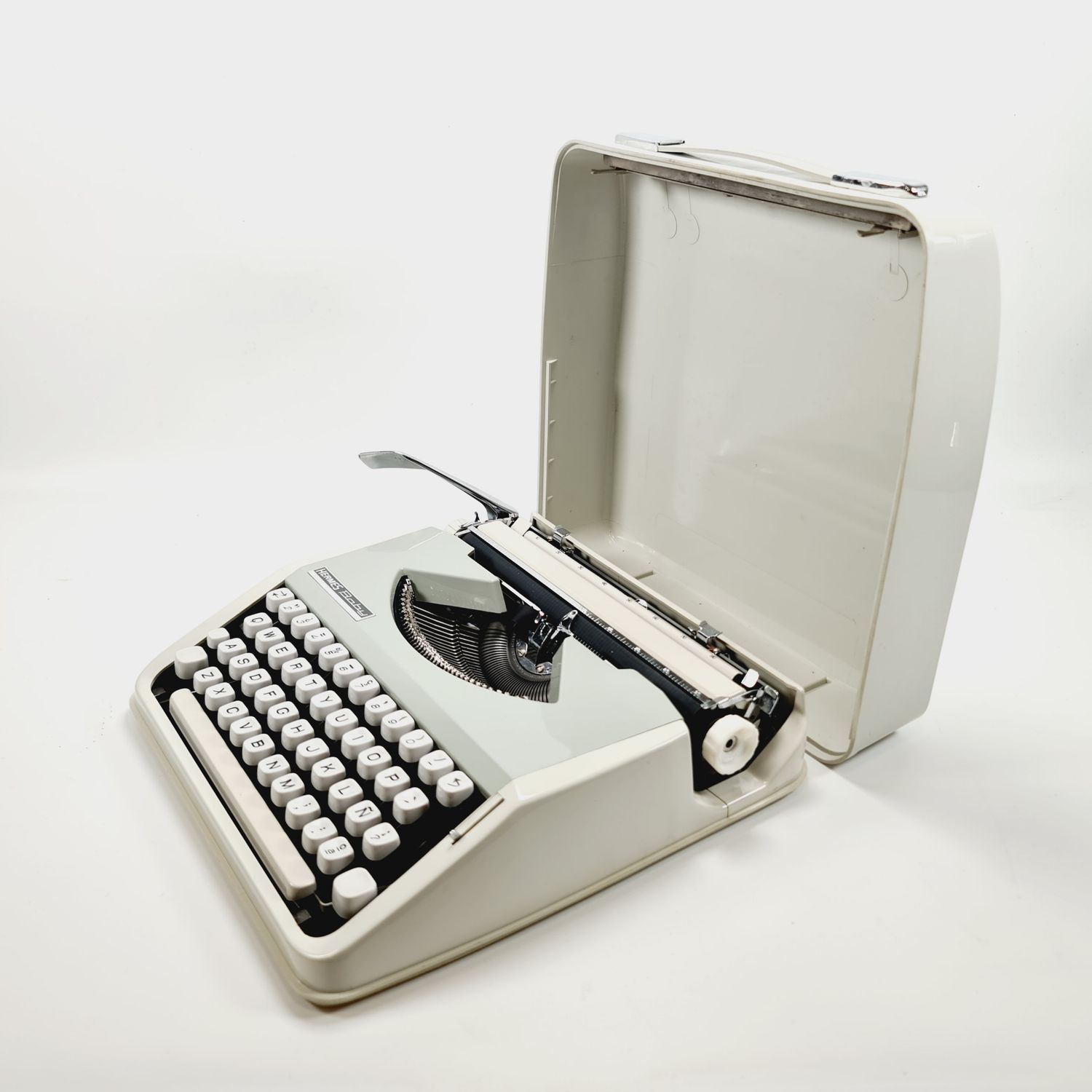 Hermes Baby Grey Manual Typewriter, Vintage, Professionally Serviced