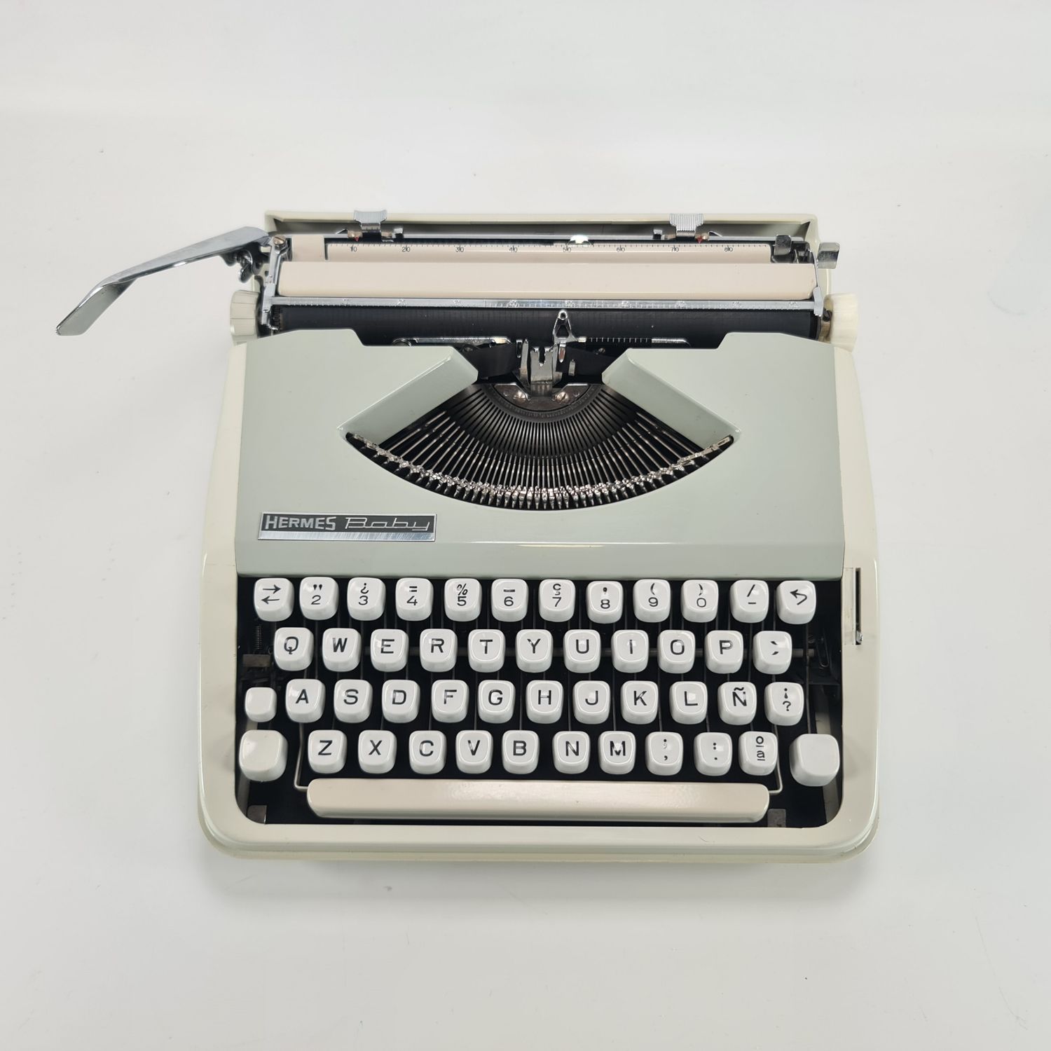 Hermes Baby Grey Manual Typewriter, Vintage, Professionally Serviced