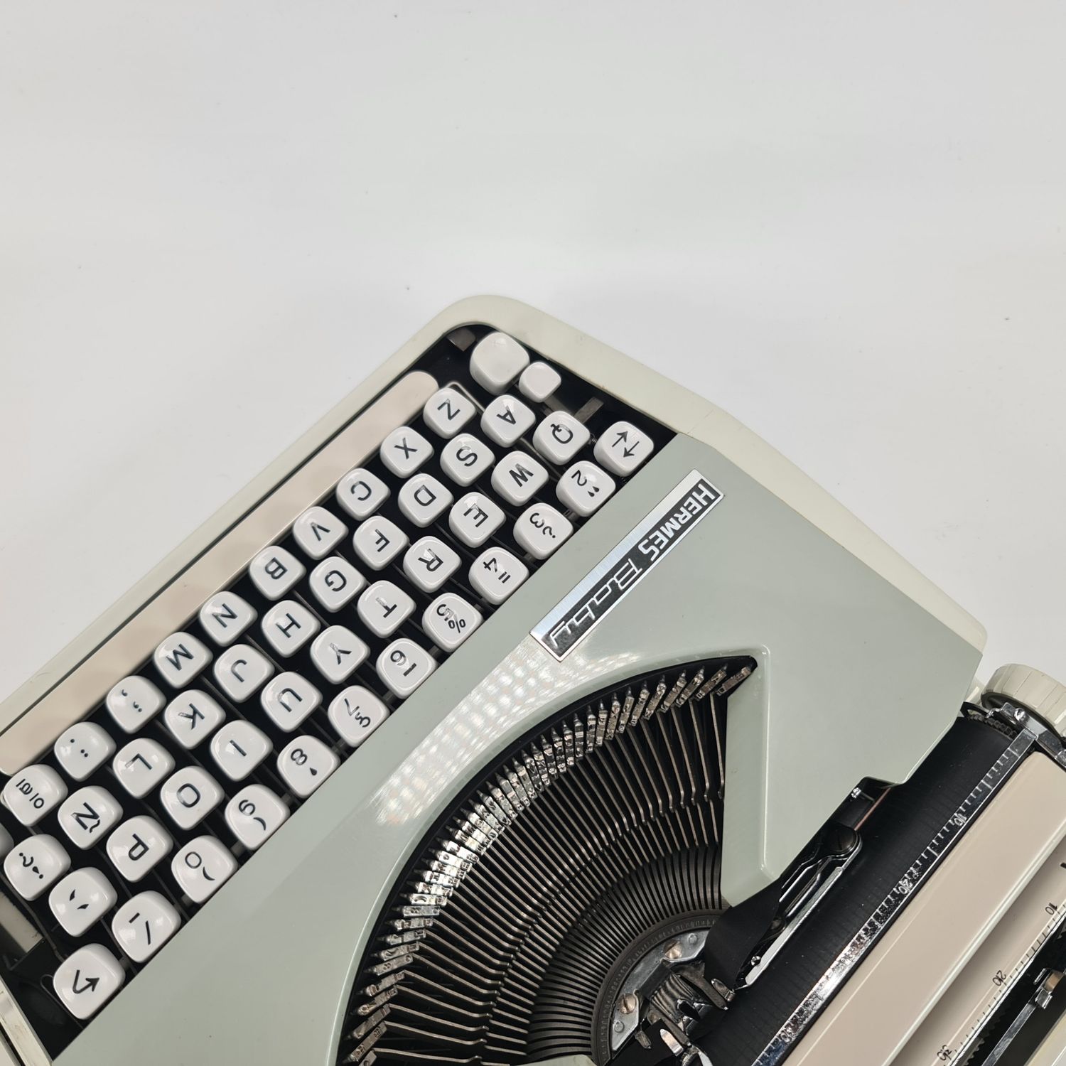 Hermes Baby Grey Manual Typewriter, Vintage, Professionally Serviced