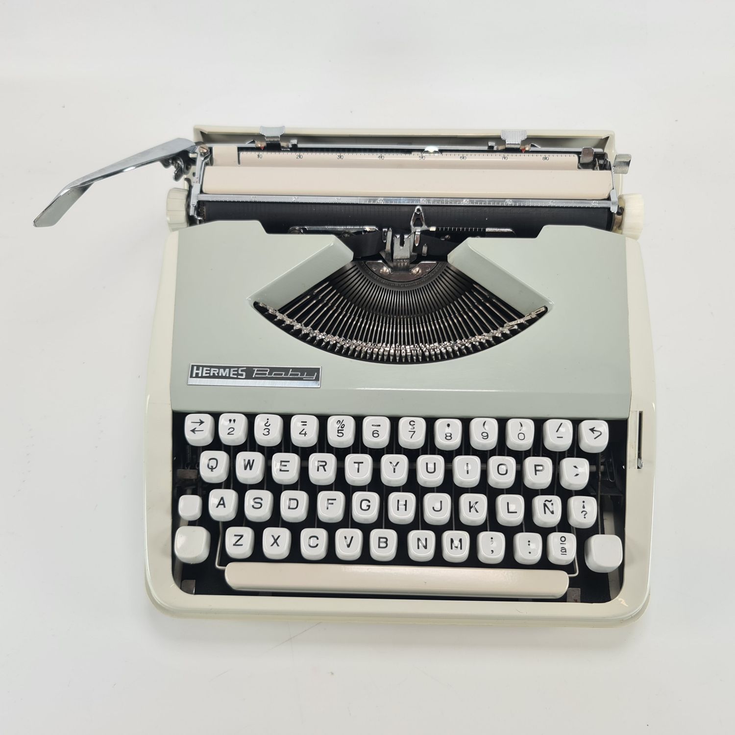 Hermes Baby Grey Manual Typewriter, Vintage, Professionally Serviced