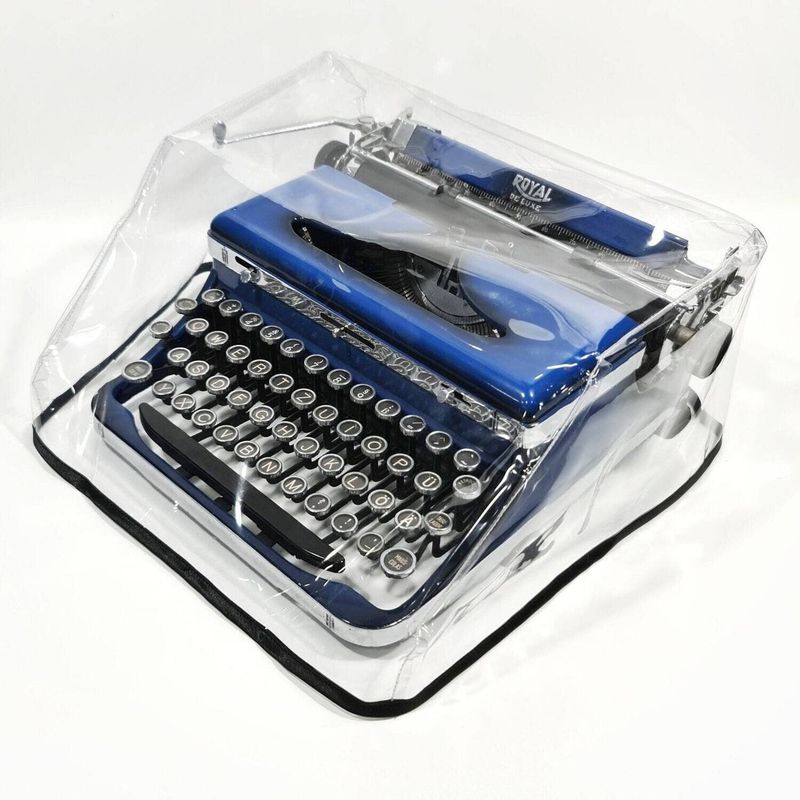 MEDIUM Transparent Dust Cover for Royal P, A, O, Typewriter