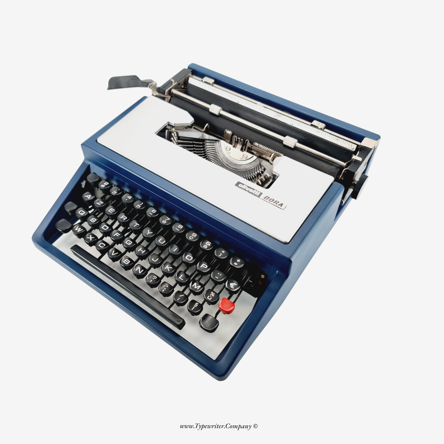 Olivetti Dora Typewriter, Vintage Manual, Refurbished, AZERTY Keyboard
