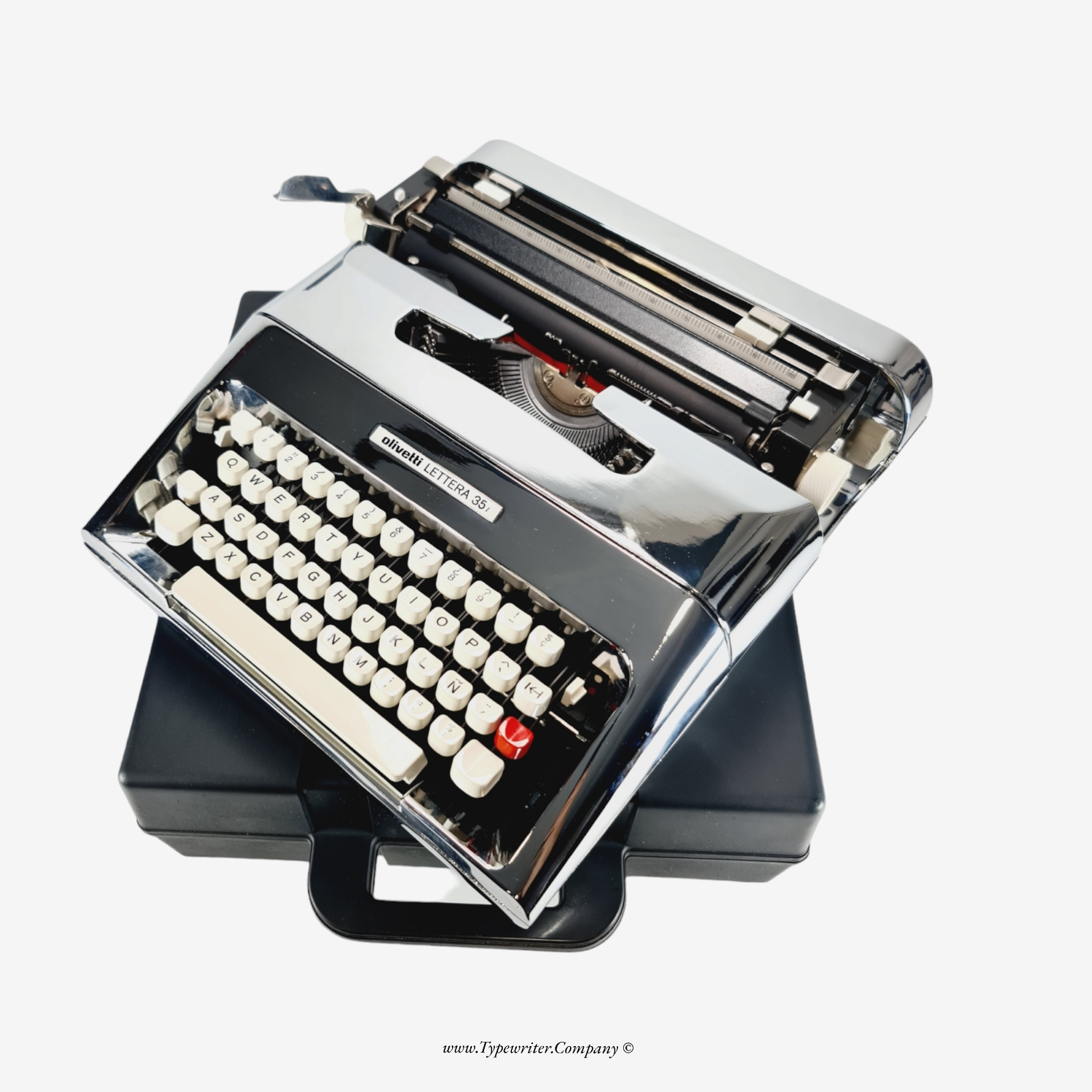 PRE-ORDER Olivetti Lettera 35 Typewriter (Ltd.Edition 01of 50) chrome-plated