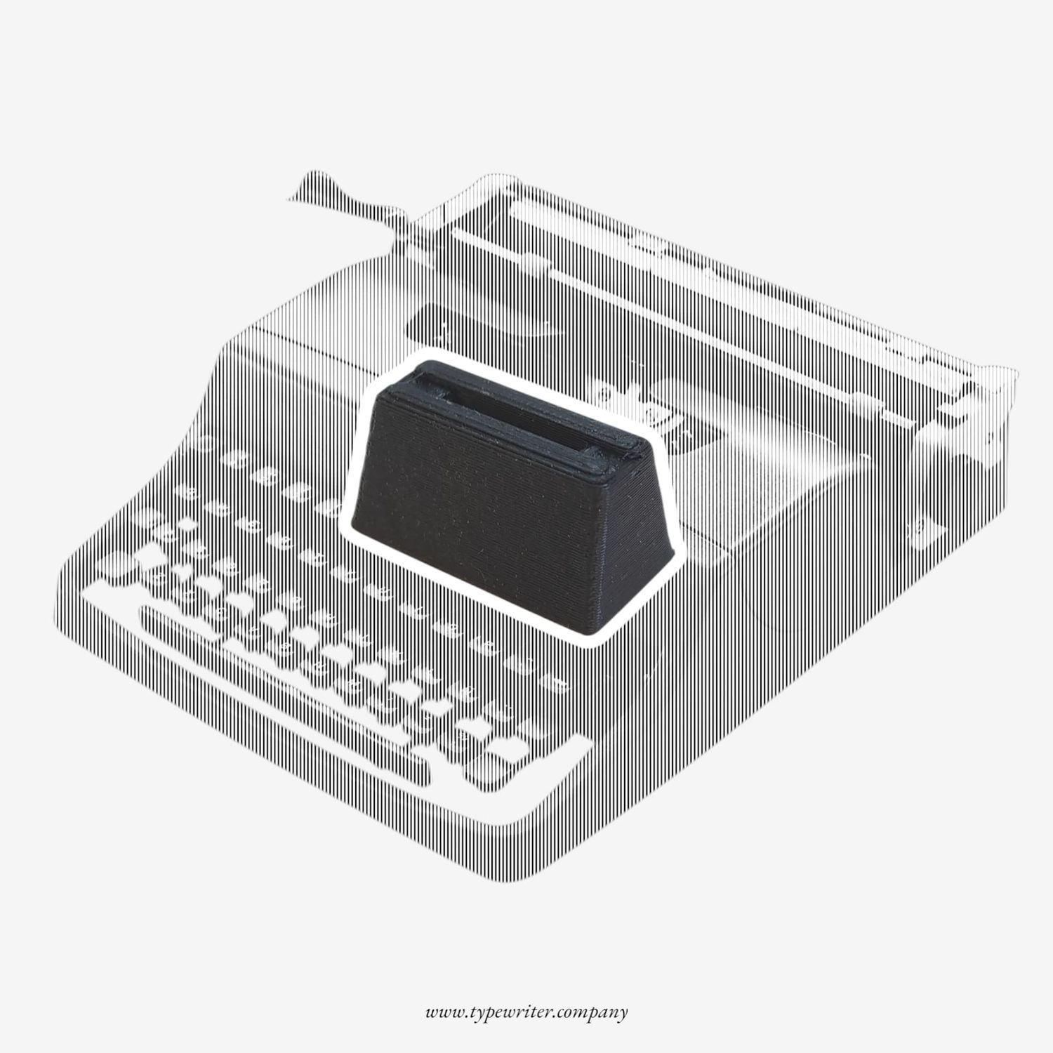 Olivetti Lettera 32 Set of 4 Rubber Feet, 3D Typewriter Spare Part