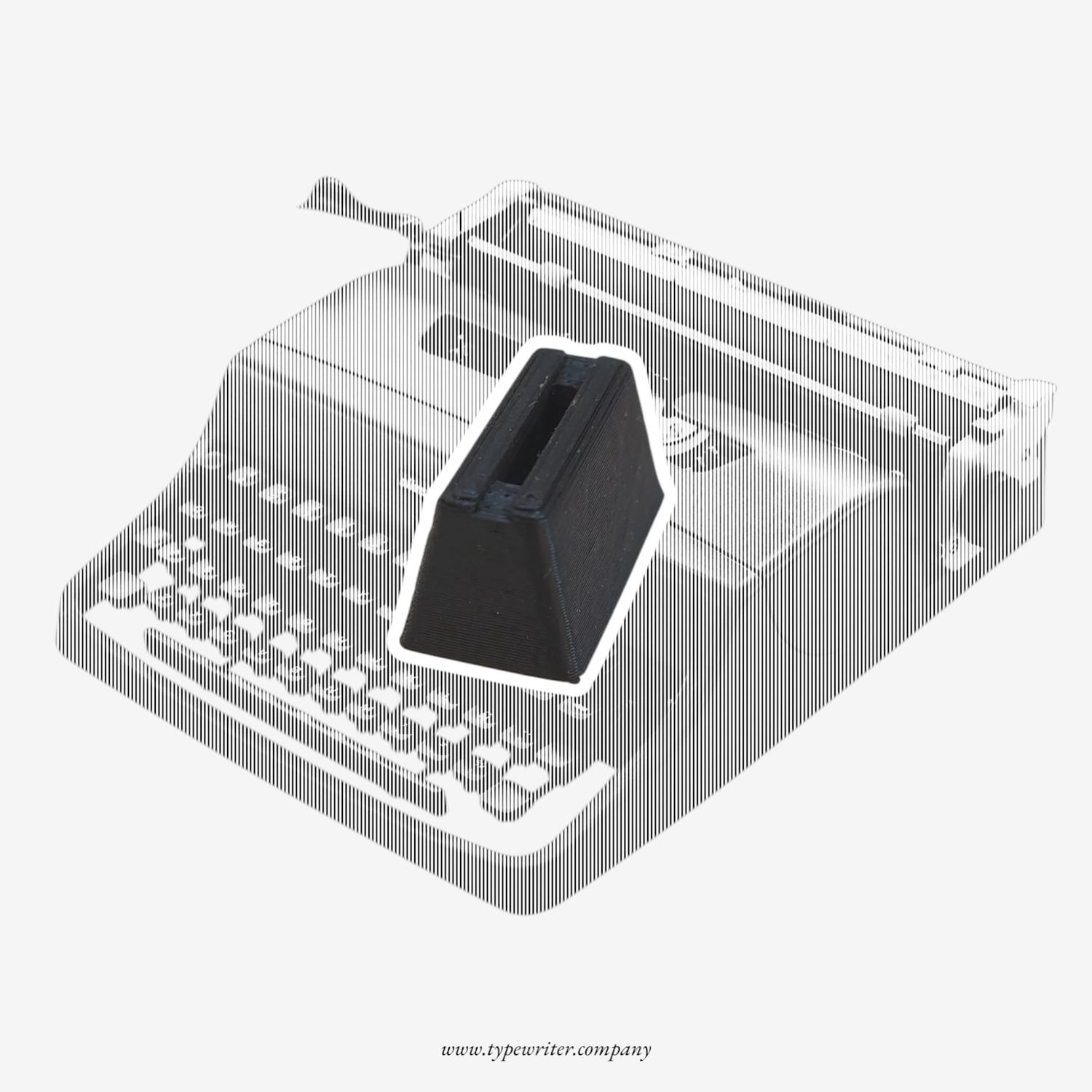 Olivetti Lettera 32 Set of 4 Rubber Feet, 3D Typewriter Spare Part