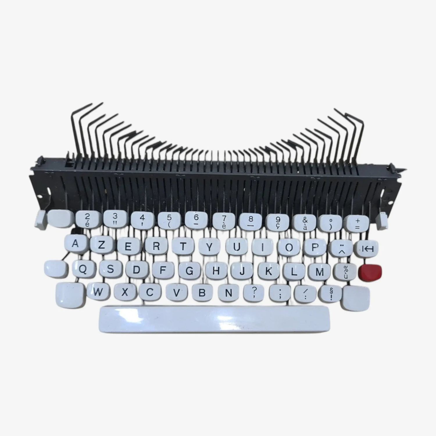 Original Olivetti Lettera 35 Typewriter Keyboard AZERTY
