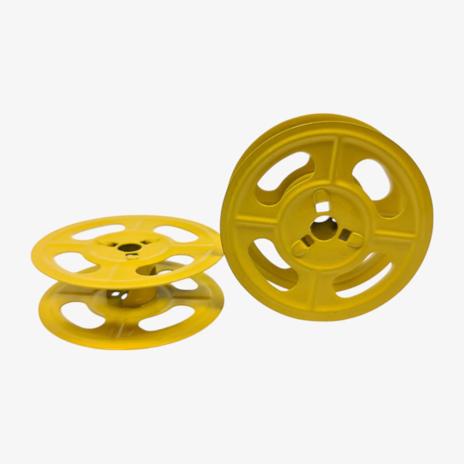 Yellow Universal Metal Ribbon Spools for Typewriters