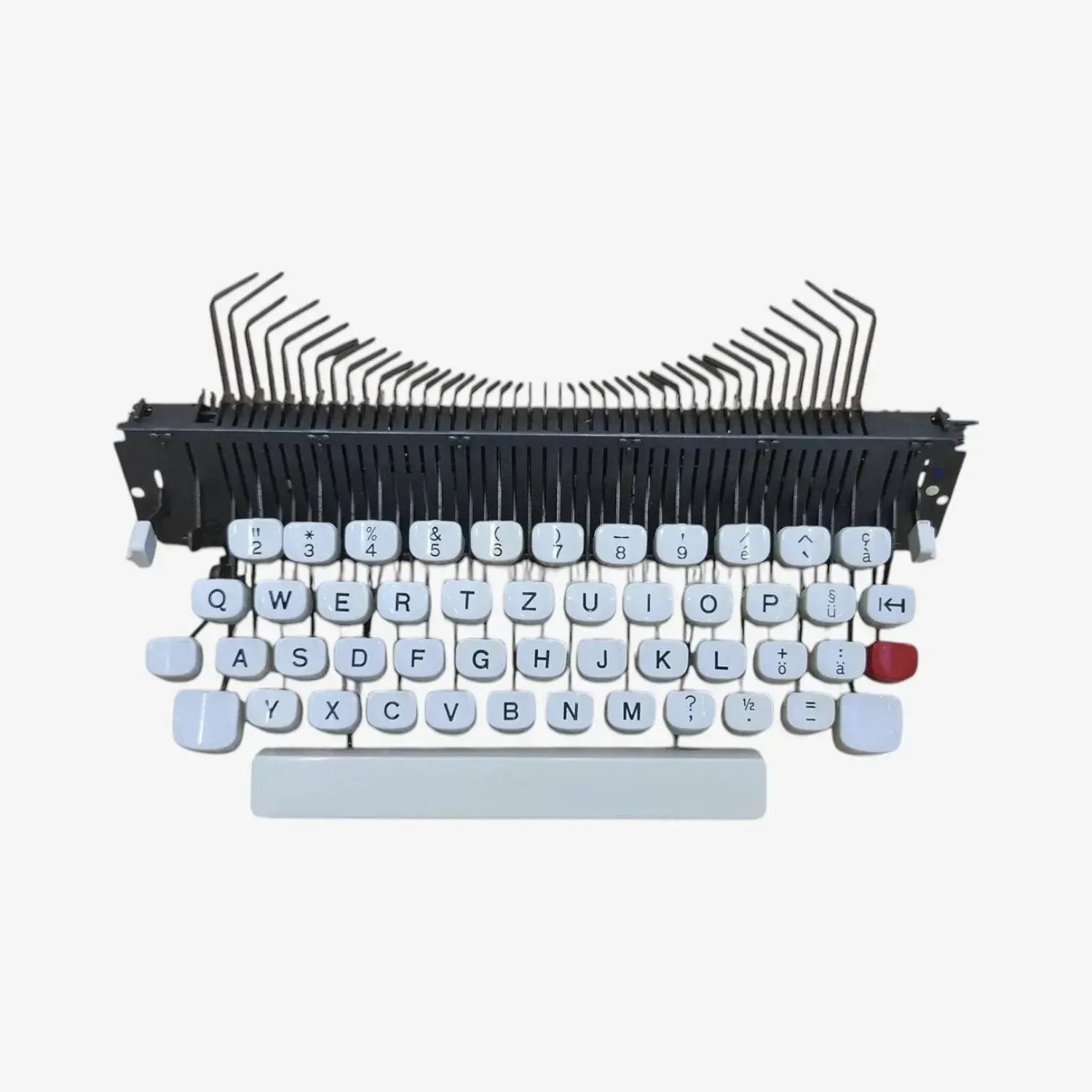 Original Olivetti Lettera 35 Typewriter Keyboard QWERTZ