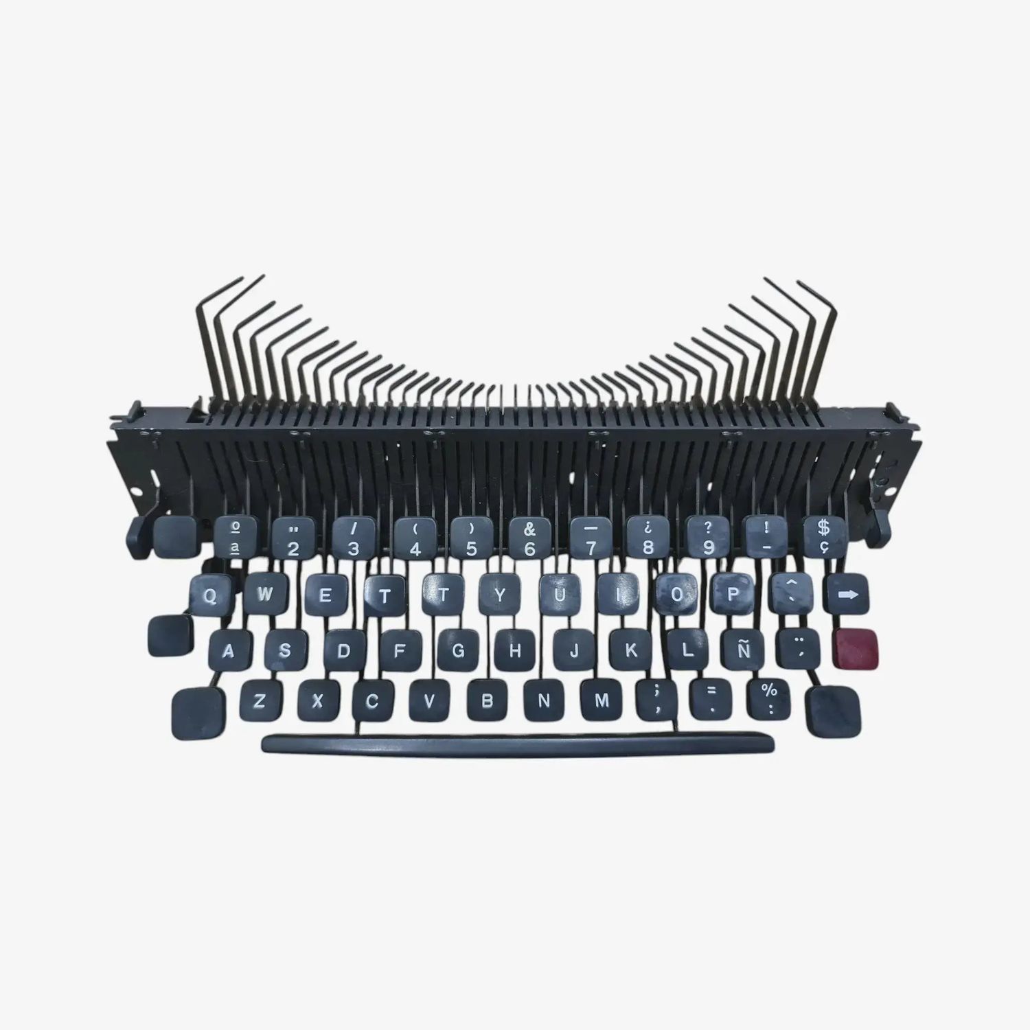 Original Olivetti Lettera 32 Typewriter Keyboard QWERTY Ñ